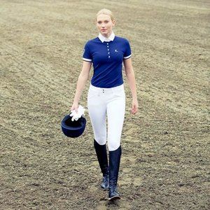 Horze Ladies Grand Prix Silicone Full Seat Breeches Sz 30